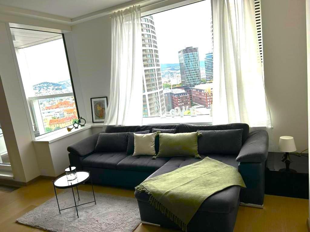 Skau Panorama Family & Business Apartment City View Free Parking Bratislava Dış mekan fotoğraf